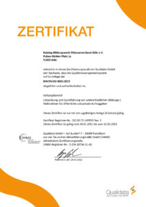 KBW Zertifikat QM 22
